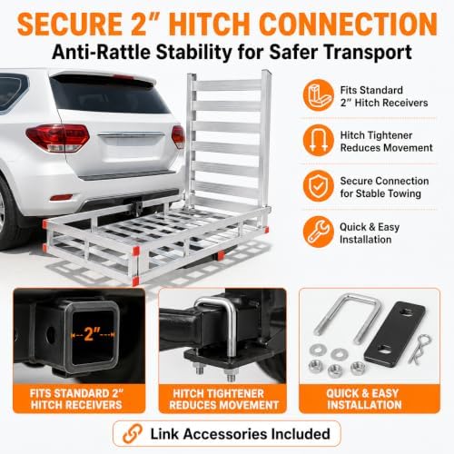 500 lb Trailer Hitch Cargo Carrier - Image 3