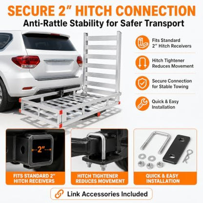 500 lb Trailer Hitch Cargo Carrier - Image 3