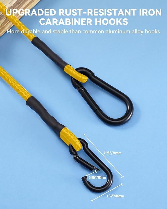 8 Pack 72" Heavy Duty Bungee Cords - Image 3