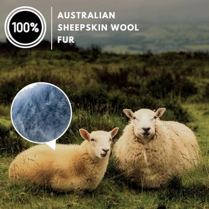 Andalus Brands Luxury Fluffy Car Steering Wheel Covers – Genuine Merino - Image 2