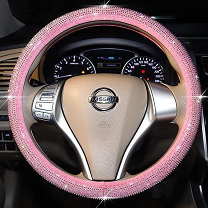 Pink Bling Car Steering Wheel Cover - Image 5
