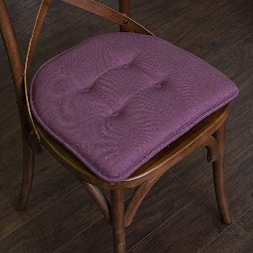 Sweet Home Collection Chair Cushion Memory Foam Pads Tufted Slip Non Skid - Image 5