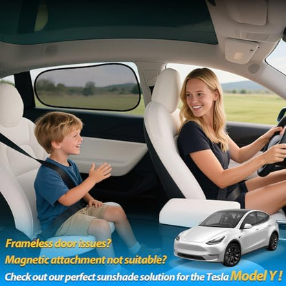 ZATOOTO Rear Car Window Shades for Tesla Model Y, Block 95% UV - Image 6