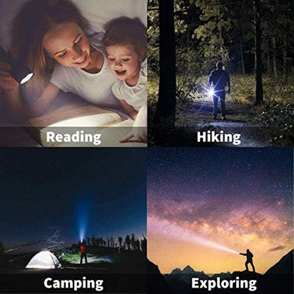JARDLITE LED Emergency Handheld Flashlight, 4 Pack, Adjustable Focus, Water - Image 7