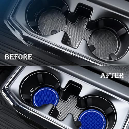 4PCS Bling Cup Holder Coaster, 2.75 Inch Auto Car Cup Holder Insert Coasters - Image 7