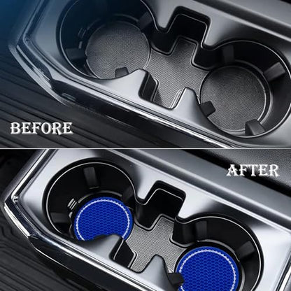 4PCS Bling Cup Holder Coaster, 2.75 Inch Auto Car Cup Holder Insert Coasters - Image 7
