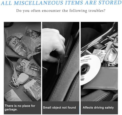 Car Seat Back Organizer, Leather Multipurpose Collapsible Vehicle Backseat - Image 5