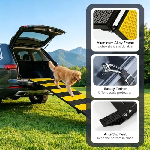 Foldable Dog Ramp for Car, 71 inches Long Portable Ramp for Large Dogs - Image 3