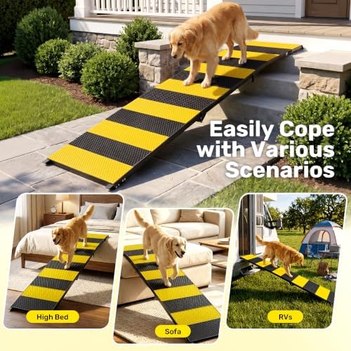 Heeyoo 71" Extra Long Dog Ramp for Car SUV Truck - Image 7
