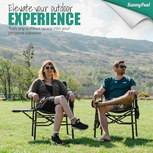 SUNNYFEEL Oversized Camping Chair Portable Directors Chairs - Image 4