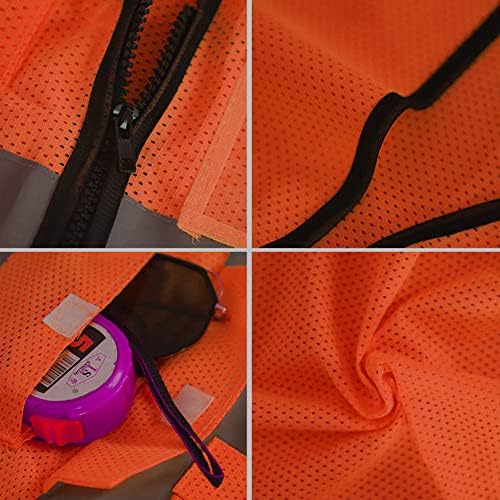 XIAKE Reflective Safety Vest for Men & Women High Visibility Class 2 Vest - Image 4