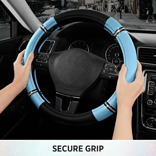 Road Comfort Leather Steering Wheel Cover – Premium Anti-Slip Car Steering - Image 5