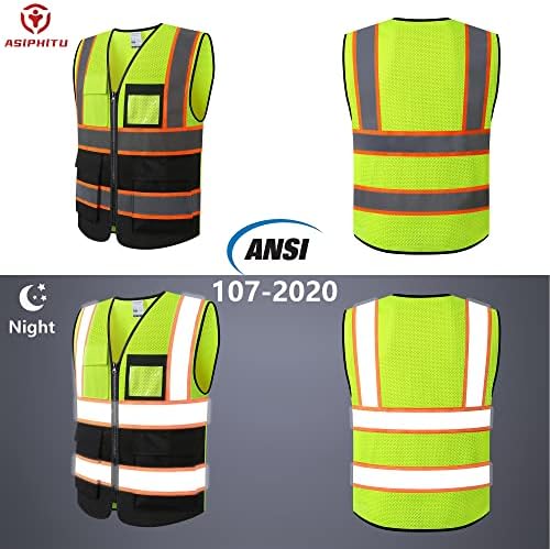 Reflective Safety Vest for Men Women Construction Vest ANSI Standard AP1 - Image 4