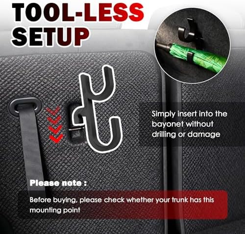 2PCS Double Car Umbrella Hook, Versatile Car Umbrella Holder as Cars Purse Hook - Image 7