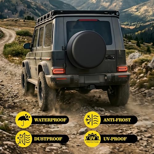 Moonet 27-29 inch Thickening Leather Spare Tire Cover Universal Fit - Image 6