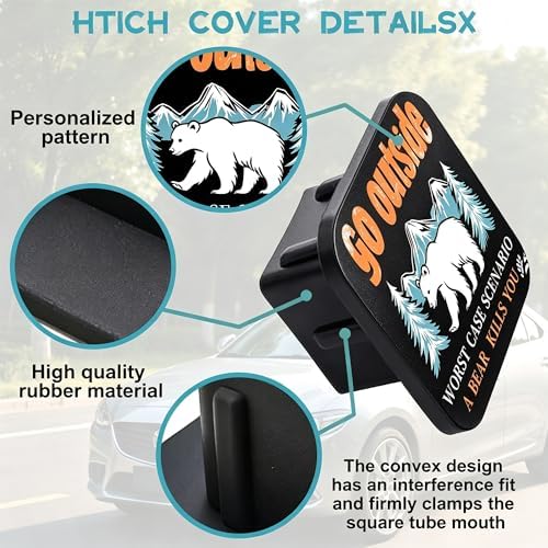 Go Outside Worst Case Scenario Hitch Cover Fits - Image 3