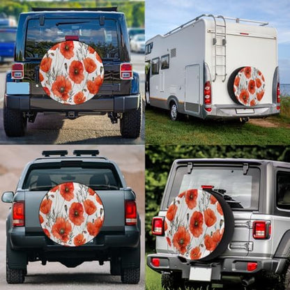 Spare Tire Cover for RV Trailer, Camper Spare Tire Covers Fit for Jeep Travel - Image 6