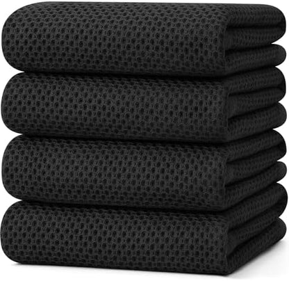 Kitinjoy 100% Cotton X‑Large 4-Pack Kitchen Towels by Kitinjoy