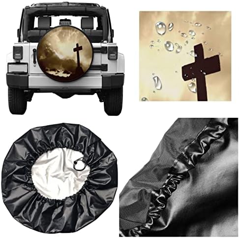 Religious Christian Spare Tire Cover, Universal Wheel Tire Cover - Image 5