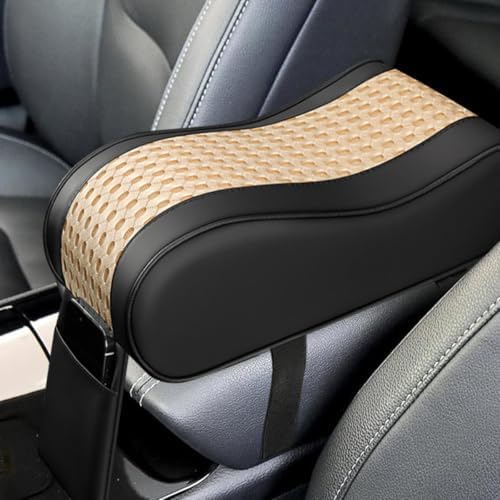 Car Armrest Cushion, Leather Memory Foam Car Center Console Arm Rest Pillow by Unknown
