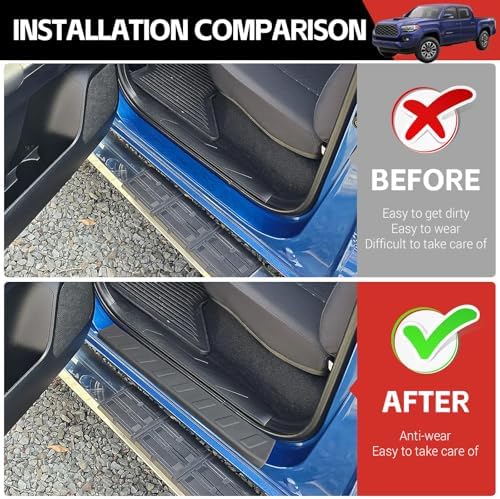 Door Sill Guards Kit Fit for 2017-2026 Honda Ridgeline Accessories Entry Guard - Image 2