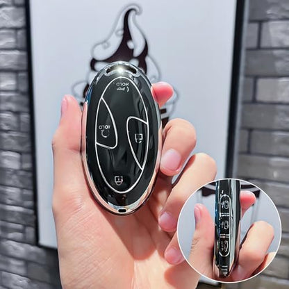 7 Buttons Compatible with Hyundai Key Fob Cover Accessories, Fits - Image 3