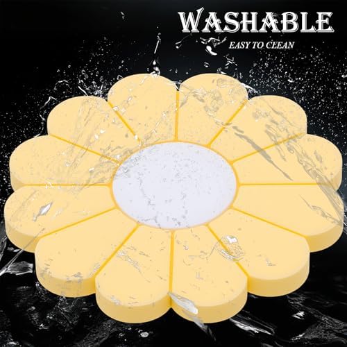 2-Pack Car Cup Holder Coaster Inserts, Daisy Shape, 2.75 Inch Non-Slip Silicone - Image 5