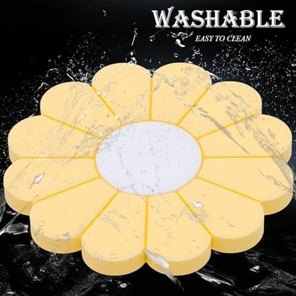 2-Pack Car Cup Holder Coaster Inserts, Daisy Shape, 2.75 Inch Non-Slip Silicone - Image 5