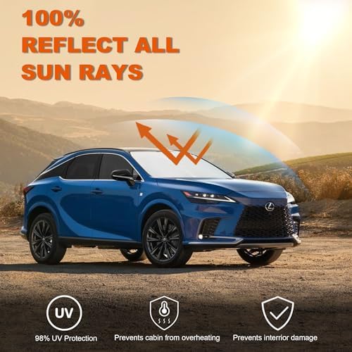Foldable Front Windshield Sunshade fit - Image 3