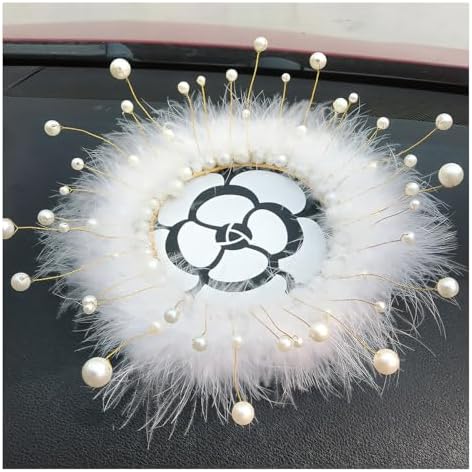 Camellia Car Dashboard Anti-Slip Mat, Pearl Feather Auto Dash Phone Hold Sticky by Unknown
