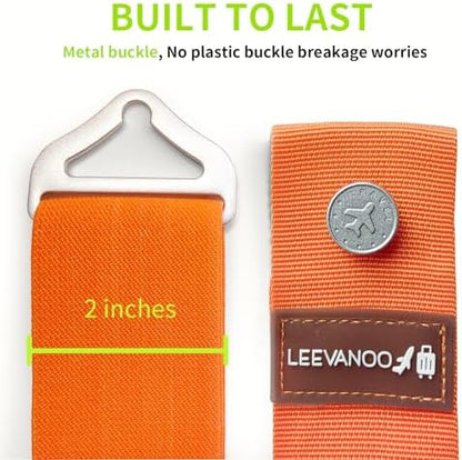 Luggage Straps for Suitcases, 2-in-1 Add a Bag Adjustable Travel Belt Black - Image 5