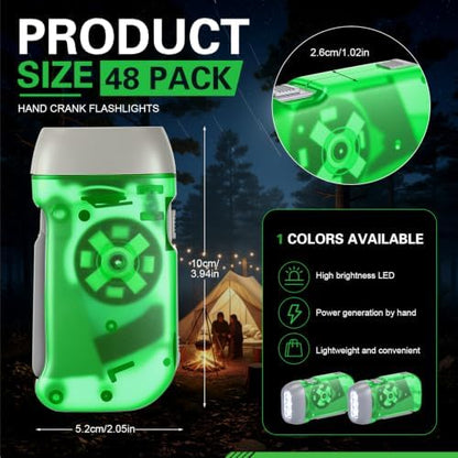 Leelosp 48 Hand Crank Flashlights - Image 2