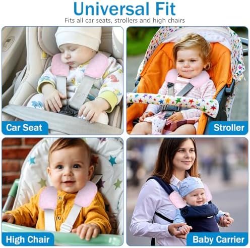 Accmor Baby Car Seat Strap Covers Shoulder Pads, Super Soft Seat Belt Covers - Image 6