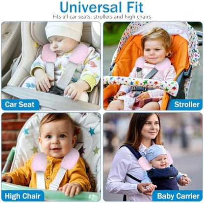 Accmor Baby Car Seat Strap Covers Shoulder Pads, Super Soft Seat Belt Covers - Image 6