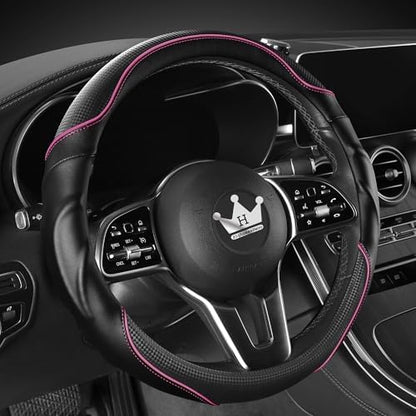 HighnessHwoo 3D Car Steering Wheel Cover Comfort Grip Massage Sporty Anti-Slip - Image 2