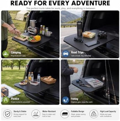 Rear Trunk Table for Toyota Camry 2025-2026, Foldable Adjustable Tailgate - Image 7