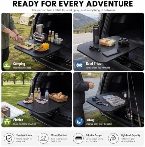 Rear Trunk Table for Lincoln MKT 2010-2019, Foldable Adjustable Tailgate - Image 7