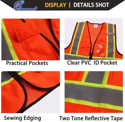 Hi Vis Reflective Safety Vest for Men Women - Image 5