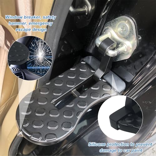 Car Door Step for Roof Access, 400LBS Aircraft-Grade Aluminum Anti-Slip Pedal - Image 6