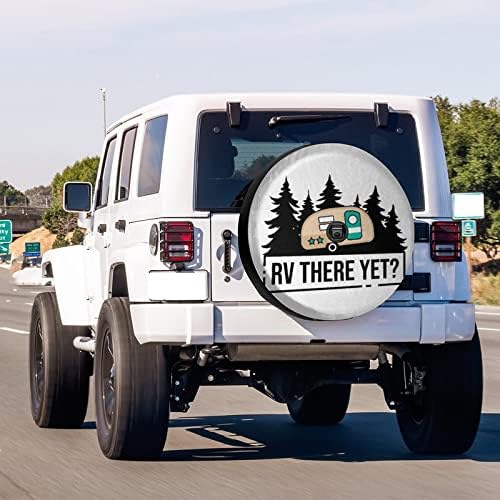 Delerain Spare Tire Cover with Backup Camera Hole RV There Yet Wheel Covers - Image 2