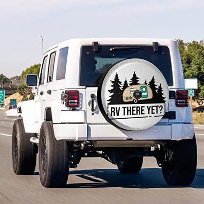 Delerain Spare Tire Cover with Backup Camera Hole RV There Yet Wheel Covers - Image 2