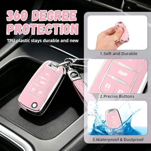 for Chevy Key Fob Cover, Premium Soft TPU Full Protection Key Cover - Image 5