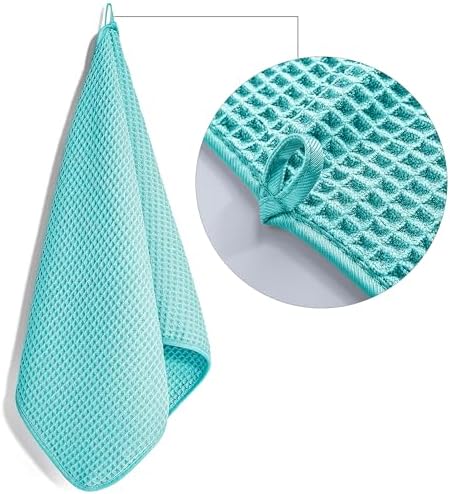 POLYTE 430 GSM Poly Blend Microfiber Quick Dry Waffle Hand Towel, 16x30 in - Image 3