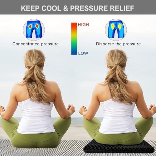Gel Seat Cushion, Jumbo&Thick Gel Cushion Chair Pads - Image 7