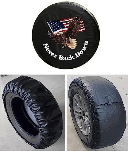 Spare Tire Cover with American Flag & Eagle - Image 3