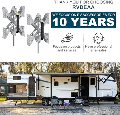 RV X Chocks Wheel Stabilizer for Travel Trailers, RV X-Shaped Wheel Chocks - Image 7