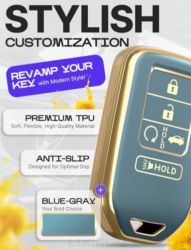 Lucrum Compatible with Honda Key Fob Cover & Keychain - Image 3