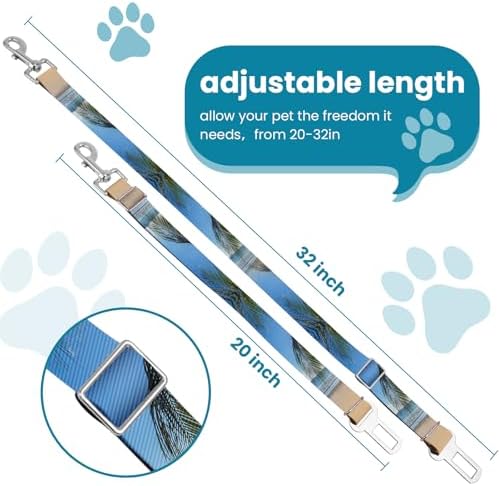 Adjustable pet cat and Dog car seat Belt，SUV, and The Lanyard is Flexible and - Image 2