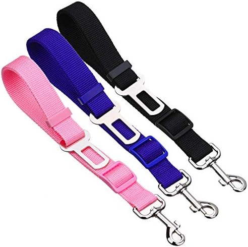 Elisel Elisel 2 Packs Adjustable Length Pet Dog Cat car seat Belt Pet seat Belt - Image 5