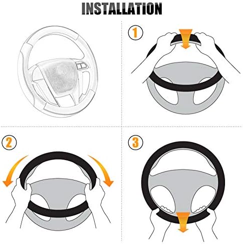SEG Direct Steering Wheel Cover 14-14.25 inch Heavy-Duty - Image 6